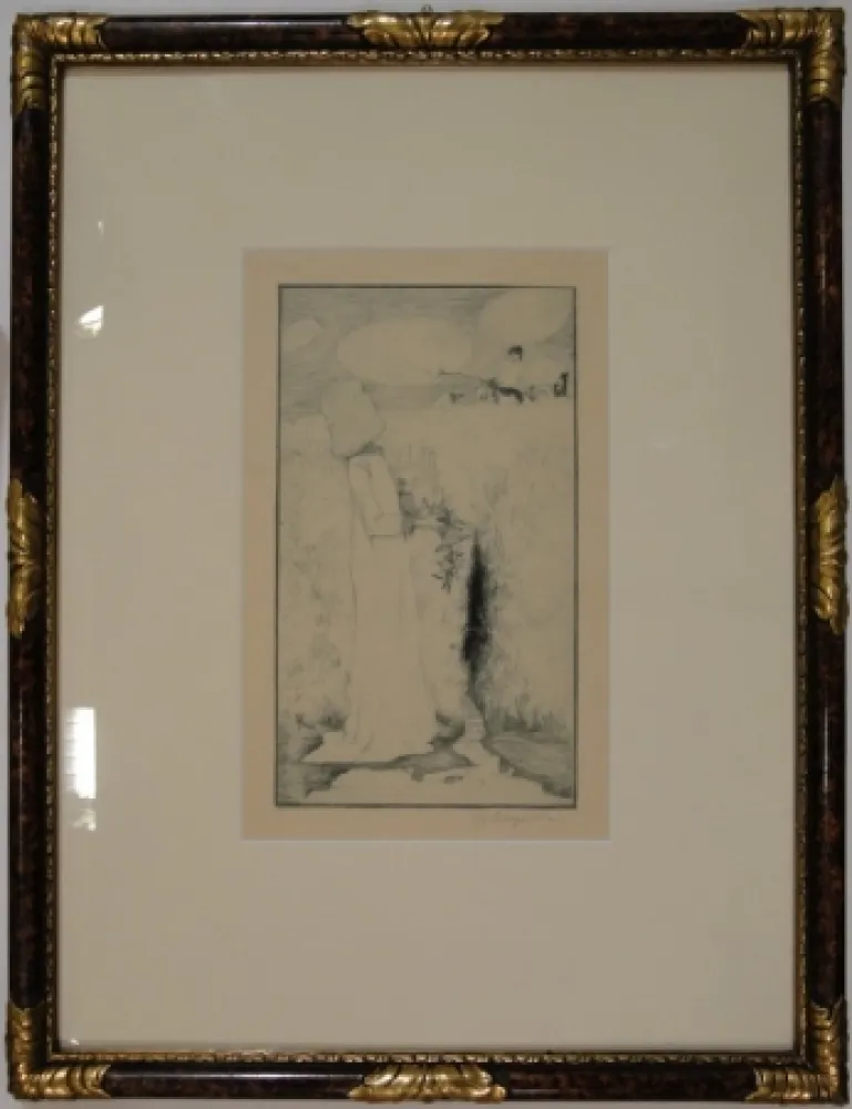 Aguafuerte Vogeler - Am Quell