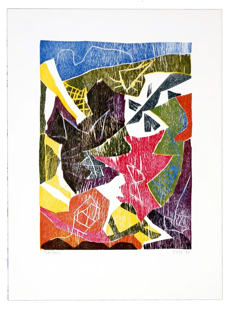 Grabado En Madera Voss - Chemin de bois