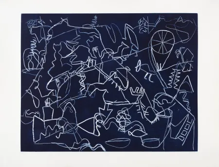 Grabado Voss - Heure bleue (L')