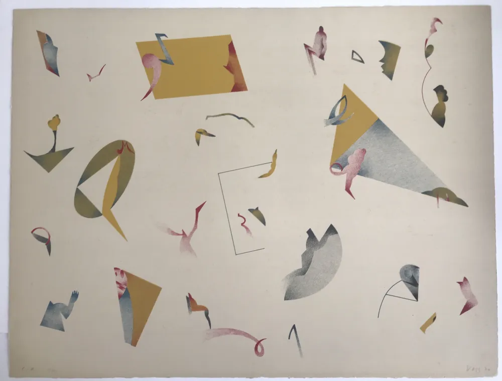 Litografía Voss - Was auch noch war