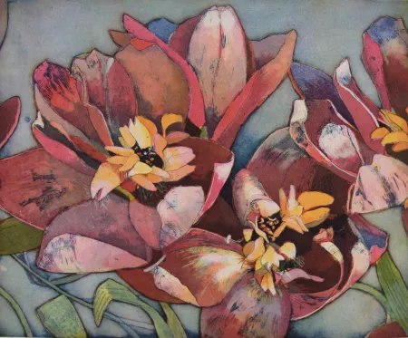 Aguatinta Votteler - Wilde Blume