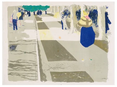 Litografía Vuillard - Paysage et intérieur 1