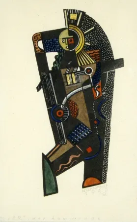 Linograbado Wahlstedt - Er, der Kommende (The one to come)