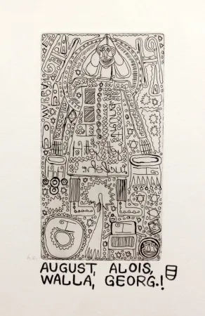 Grabado Walla - Alois, Georg.!