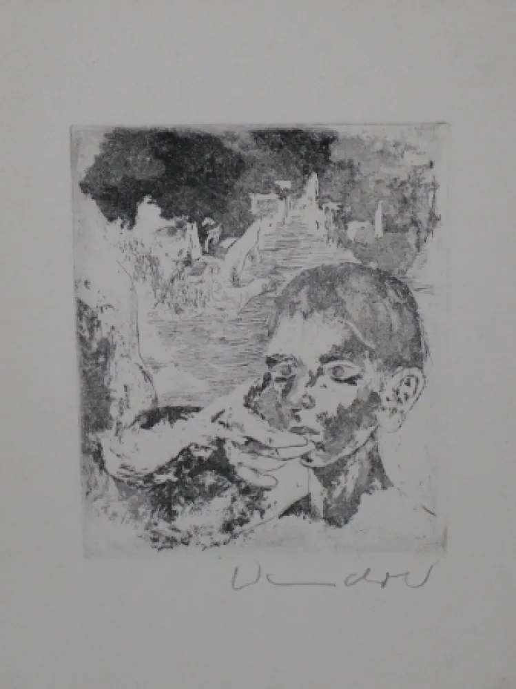 Aguafuerte Y Aguatinta Wandrer - Fürsorglicher Vater