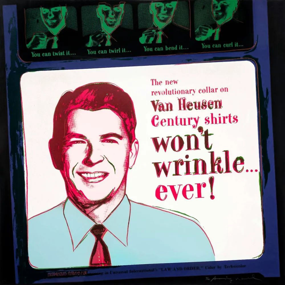 Serigrafía Warhol - ADS: VAN HEUSEN (RONALD REAGAN) FS II.356