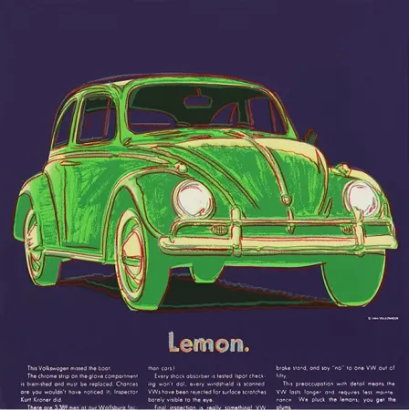 Serigrafía Warhol - ADS: VOLKSWAGEN FS II.358