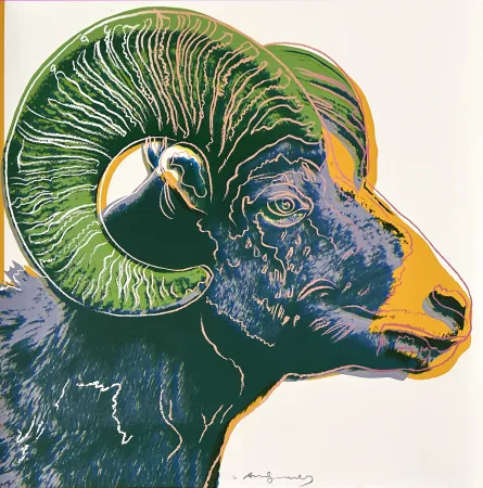 Serigrafía Warhol - Bighorn Ram (FS II.302)