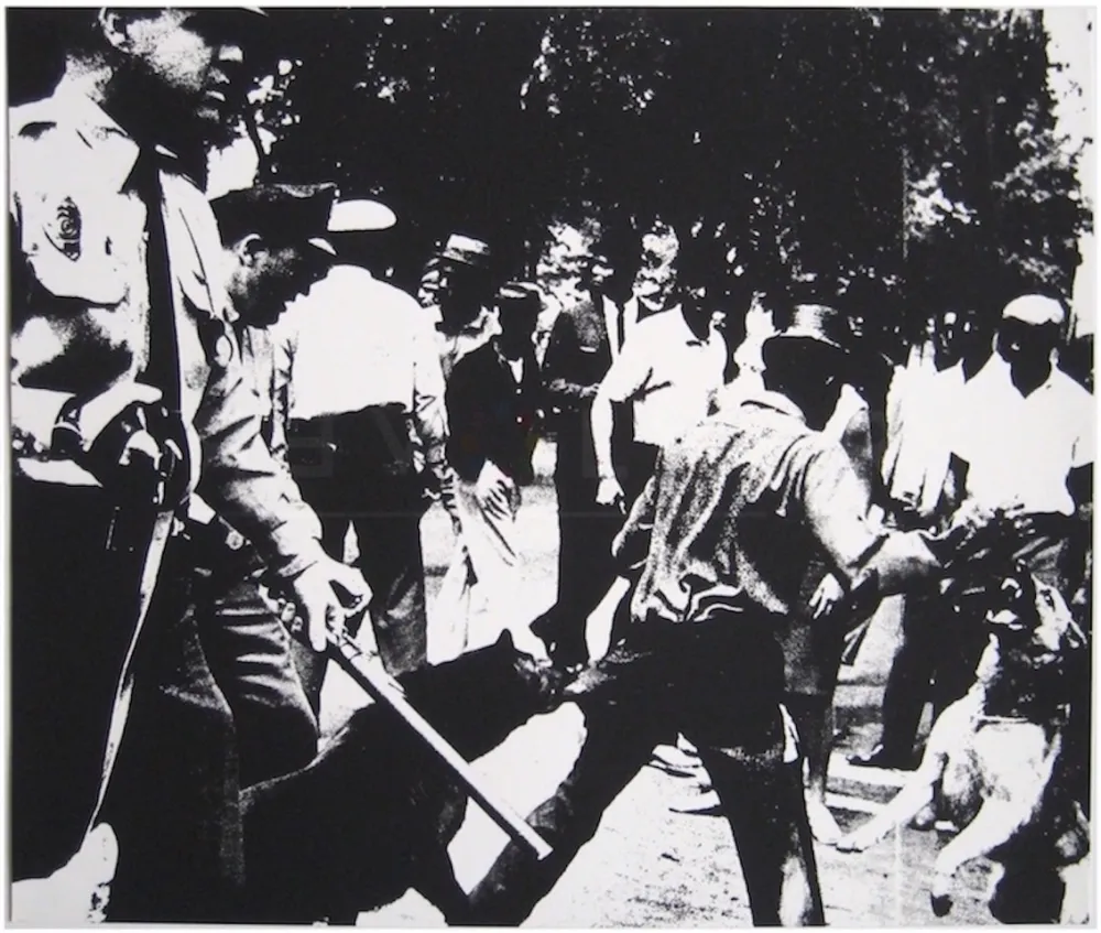 Serigrafía Warhol - Birmingham Race Riot (FS II.3)