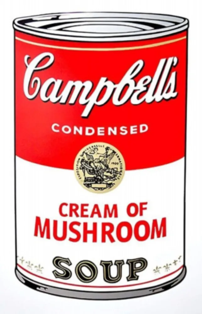 Serigrafía Warhol - Campbell's Soup Can: Cream of Mushroom