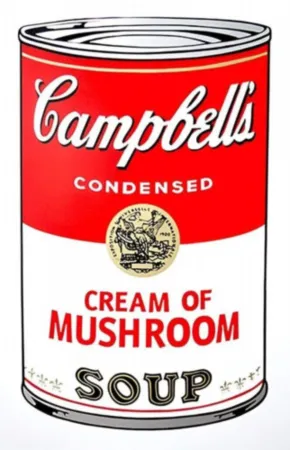 Serigrafía Warhol - Campbell's Soup Can: Cream of Mushroom