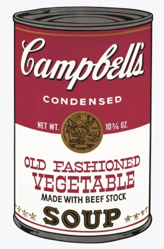 Serigrafía Warhol - Campbell's Soup Can: Old Fashioned Vegetable
