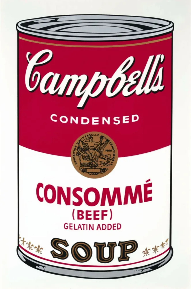 Serigrafía Warhol - Campbell's Soup: Consommé (FS II.52)