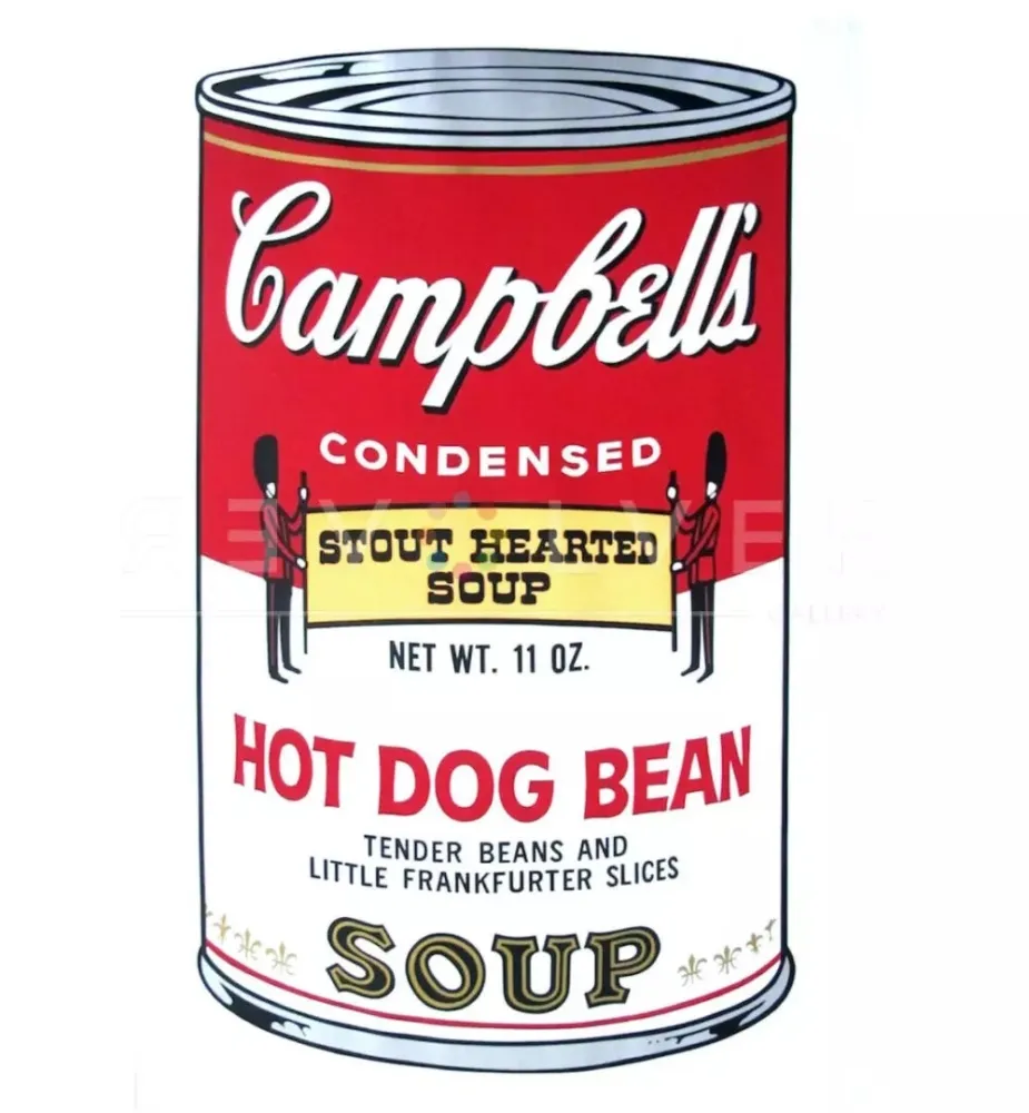 Serigrafía Warhol - Campbell's Soup: Hot Dog Bean