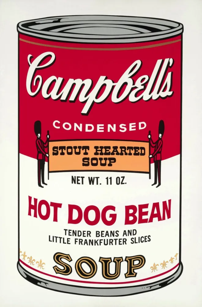 Serigrafía Warhol - Campbell's Soup: Hot Dog Bean