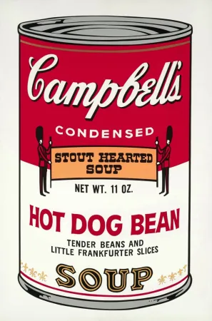 Serigrafía Warhol - Campbell's Soup: Hot Dog Bean