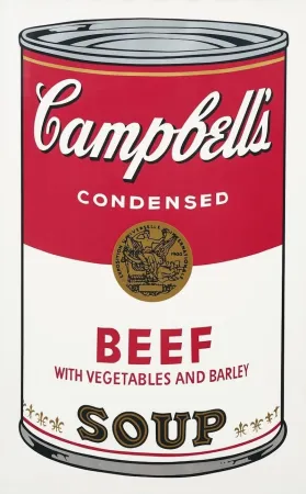 Serigrafía Warhol - Campbell's Soup I: Beef with Vegetables and Barley