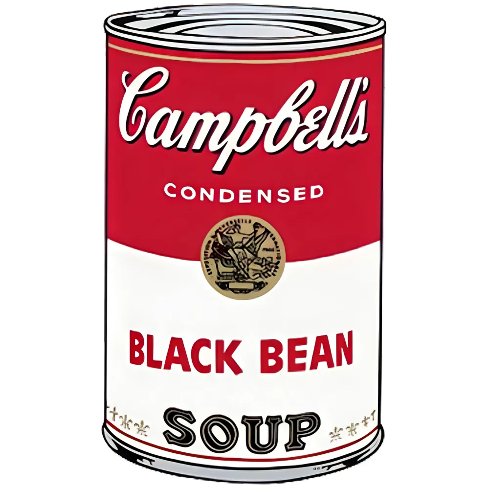 Serigrafía Warhol - Campbell's Soup I: Black Bean (FS II.44)