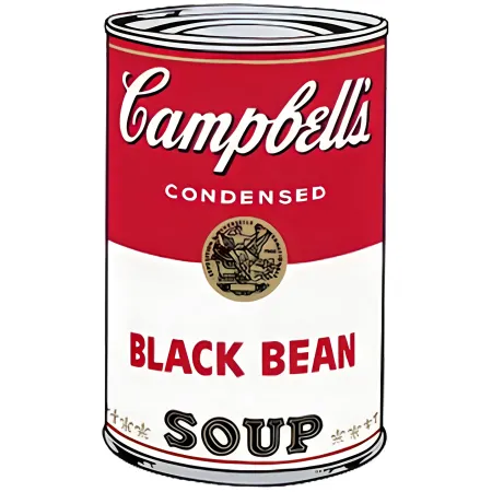 Serigrafía Warhol - Campbell's Soup I: Black Bean (FS II.44)