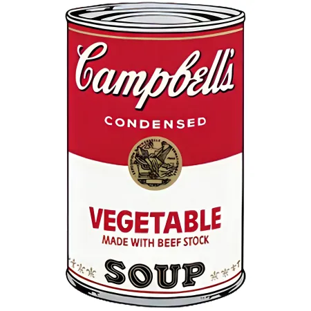 Serigrafía Warhol - Campbell's Soup I: Vegetable (FS II.48)