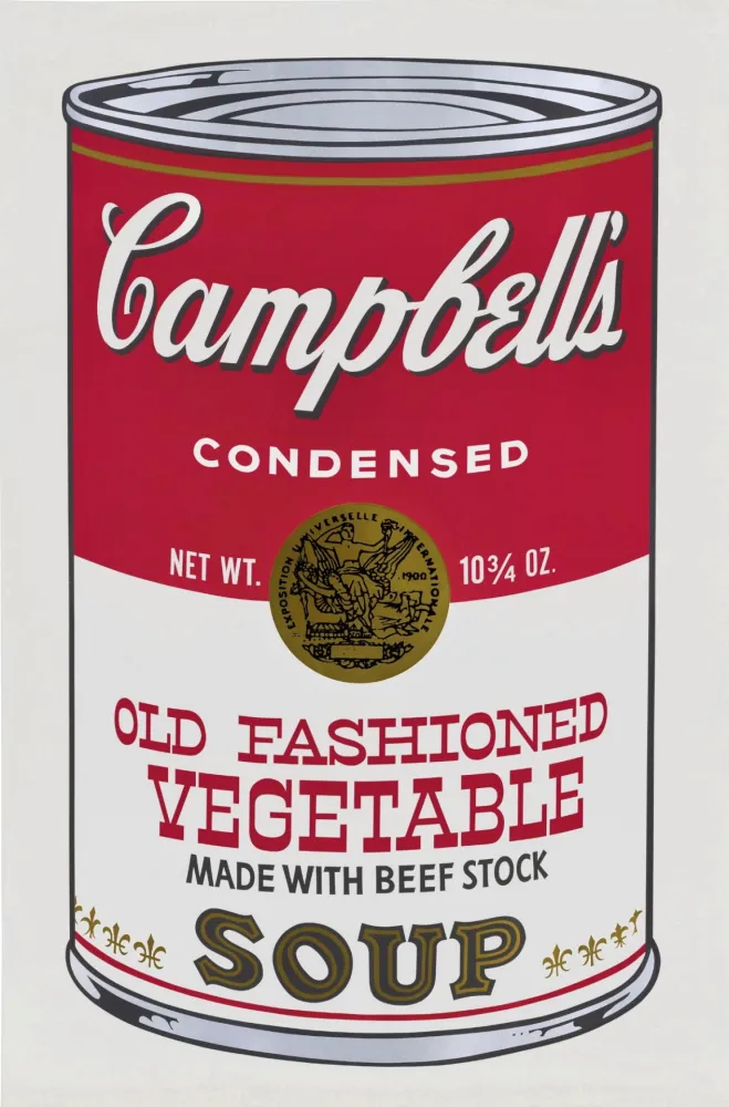 Serigrafía Warhol - Campbell's Soup II: Old Fashioned Vegetable