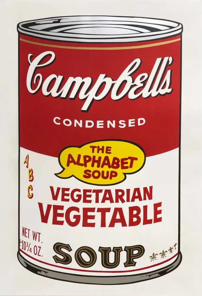 Serigrafía Warhol - Campbell's Soup II: Vegetarian Vegetable
