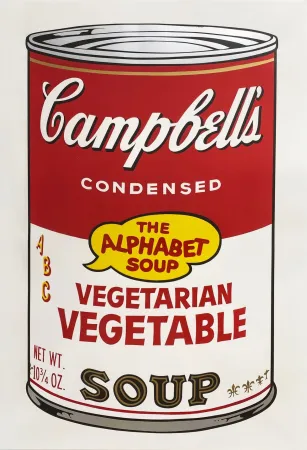 Serigrafía Warhol - Campbell's Soup II: Vegetarian Vegetable