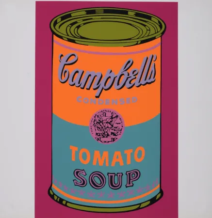 Serigrafía Warhol - Campbell's Tomato Soup, 1968 - Scarce Banner edition!