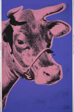 Serigrafía Warhol - Cow (FS II.12A) (Signed)