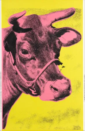 Serigrafía Warhol - COW (pink)
