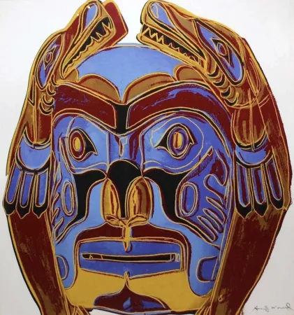 Serigrafía Warhol - Cowboys and Indians: Northwest Coast Mask, II.380