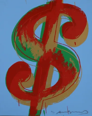 Serigrafía Warhol - Dollar Sign (1) 277