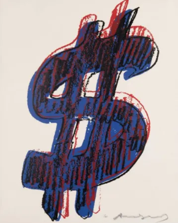 Serigrafía Warhol - Dollar Sign
