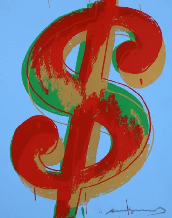 Serigrafía Warhol - Dollar Sign 277