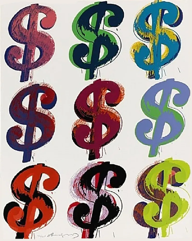 Serigrafía Warhol - Dollar Sign (9) FS II.286