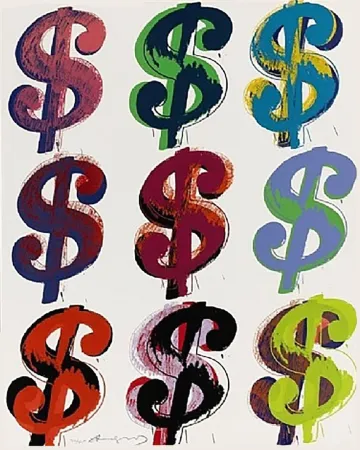 Serigrafía Warhol - Dollar Sign (9) FS II.286