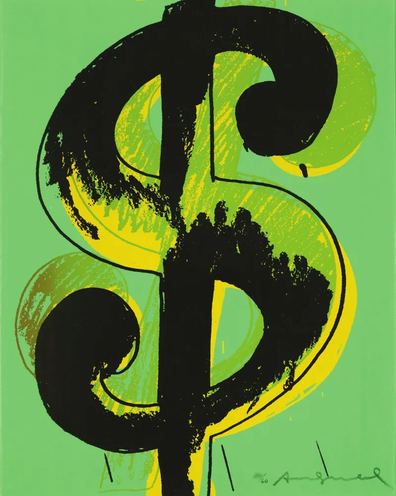 Serigrafía Warhol - Dollar Sign (FS II.279)