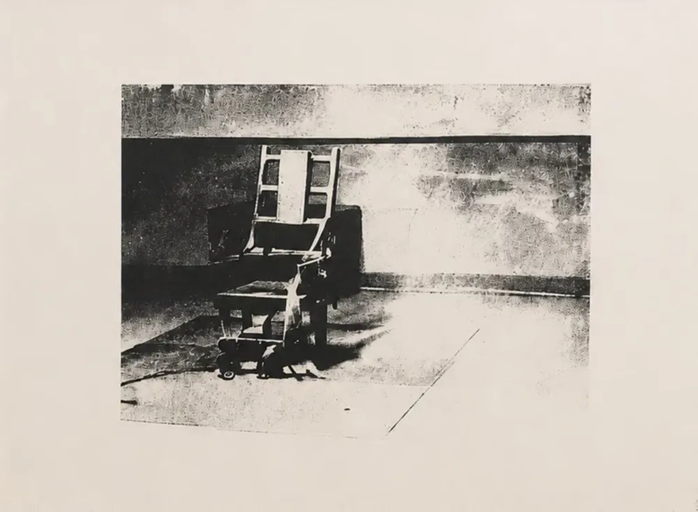 Serigrafía Warhol - Electric chair