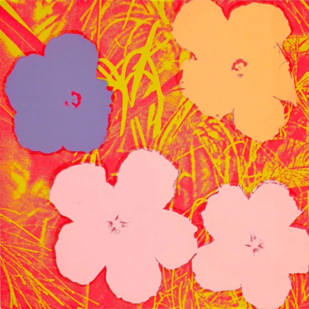 Serigrafía Warhol - Flowers 69