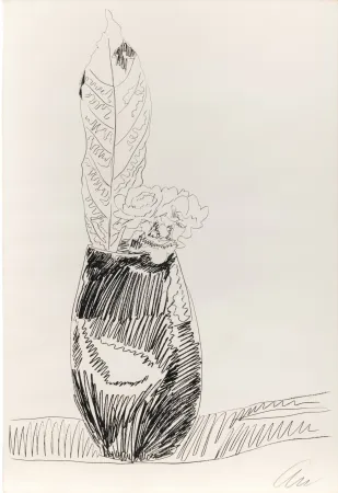 Serigrafía Warhol - Flowers (black and white) ) (F. & S. II.105)