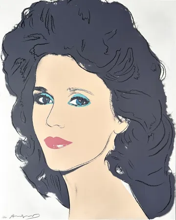 Serigrafía Warhol - Jane Fonda (FS II.268) Trial Proof