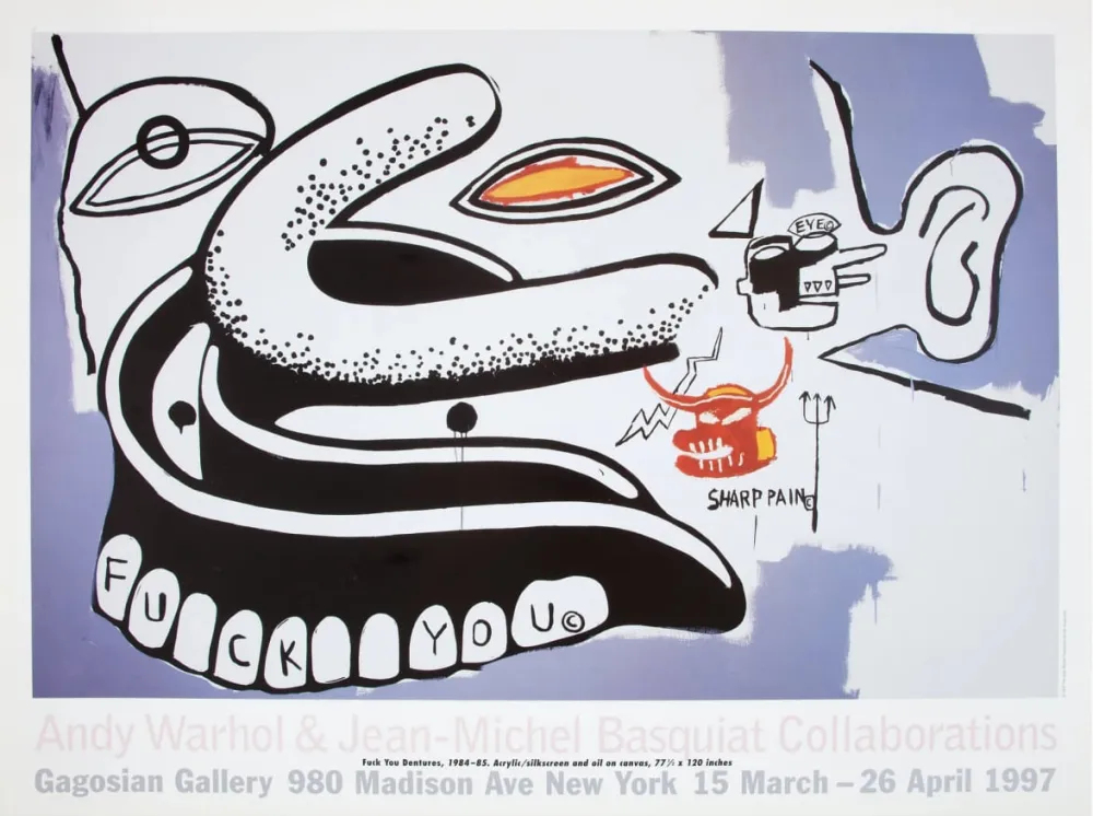 Cartel Warhol - Jean-Michel Basquiat - Fuck You Dentures