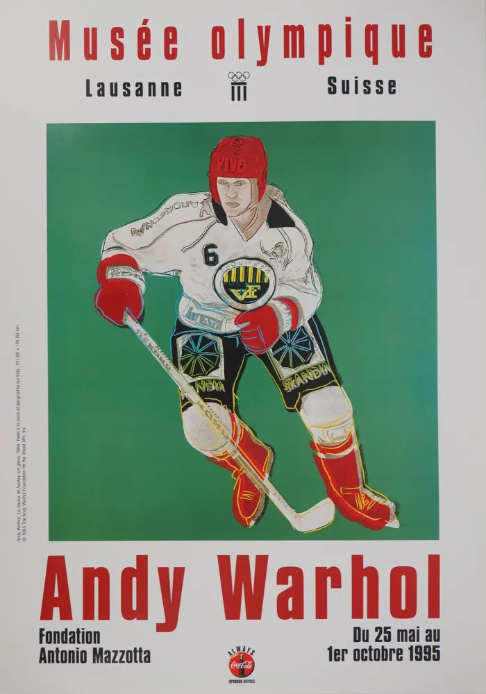 Libro Ilustrado Warhol - Joueur de Hockey