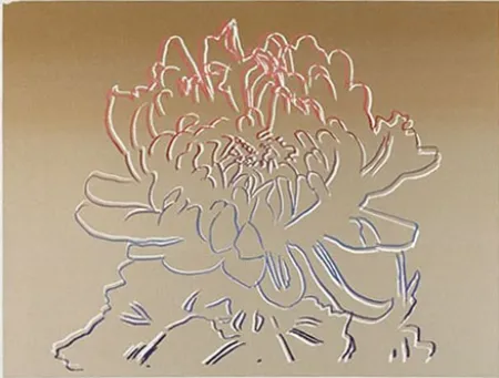 Serigrafía Warhol - Kiku Gold & Pink