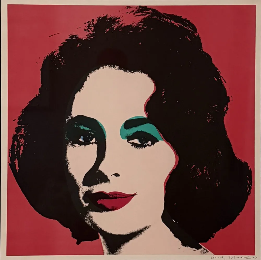 Litografía Warhol - Liz