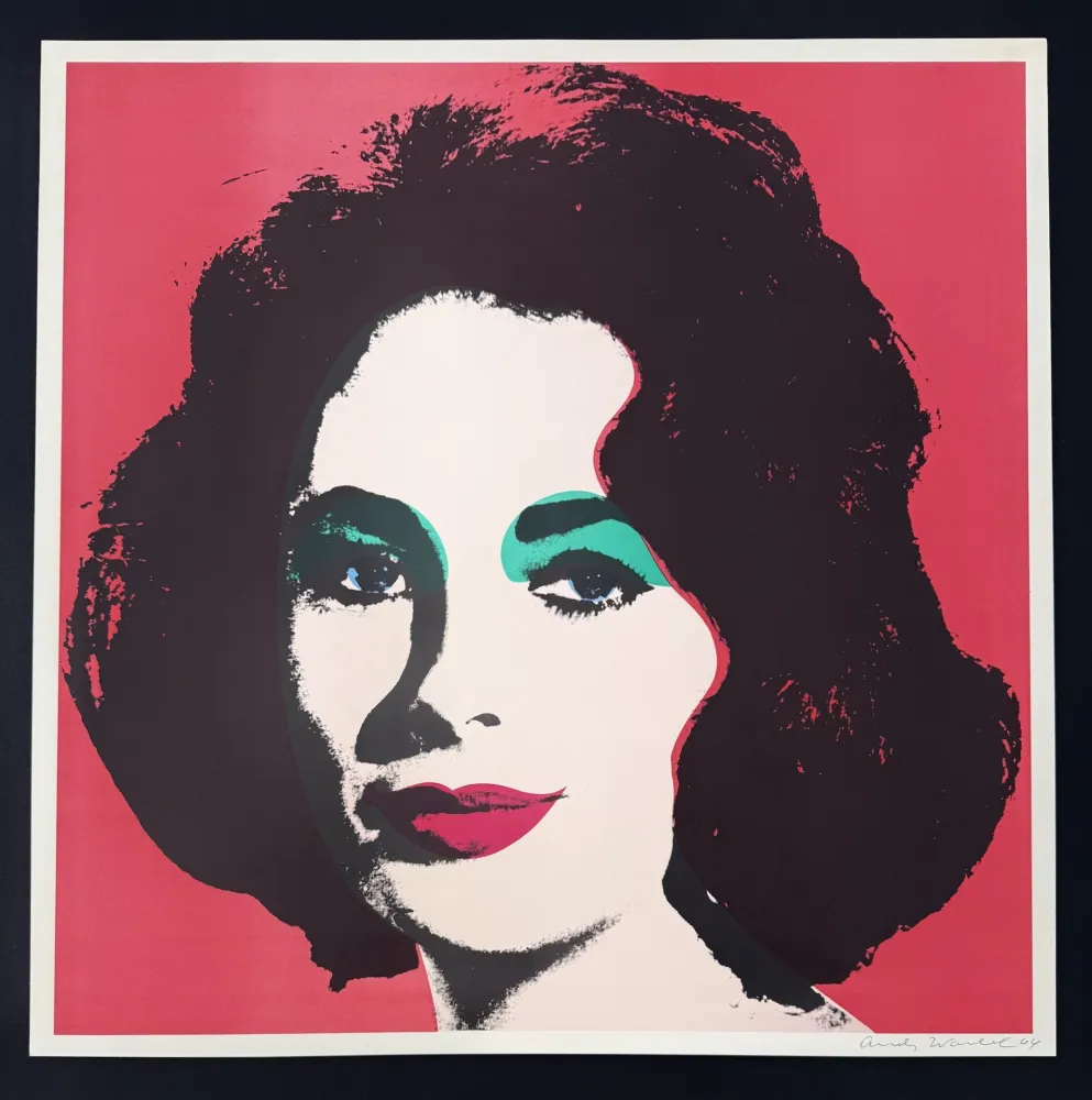 Litografía Warhol - Liz, 1964