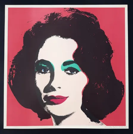 Litografía Warhol - Liz, 1964