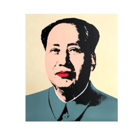 Serigrafía Warhol - Mao Yellow 