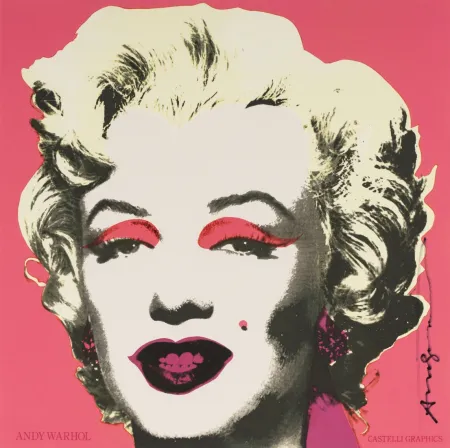 Serigrafía Warhol - Marilyn Invitation 12″ X 12″ (Castelli Graphics)