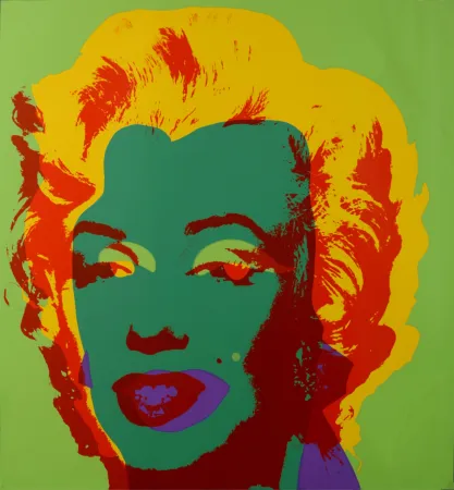 Serigrafía Warhol - Marylin (#G), c. 1980 - Very large silkscreen